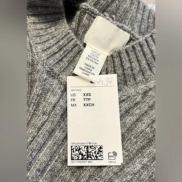 H&M Rib-Knit Dress with Flared Skirt XXS - Picture 7 of 10